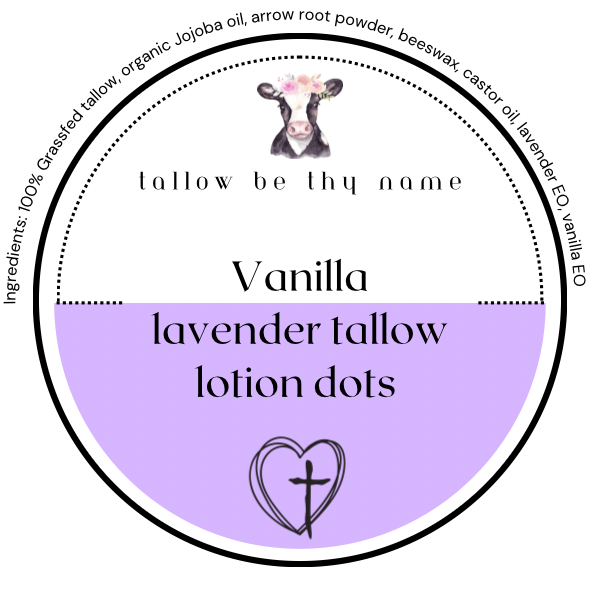 Tallow lotion dots 2oz